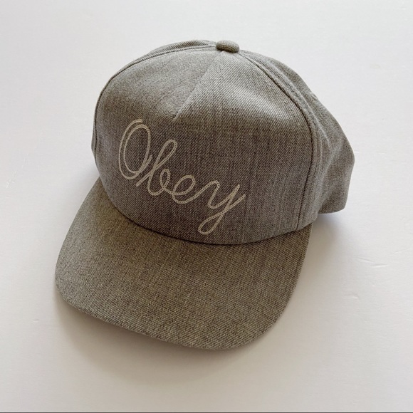 Obey Other - Obey Propaganda • Gray/White Embroidered H…